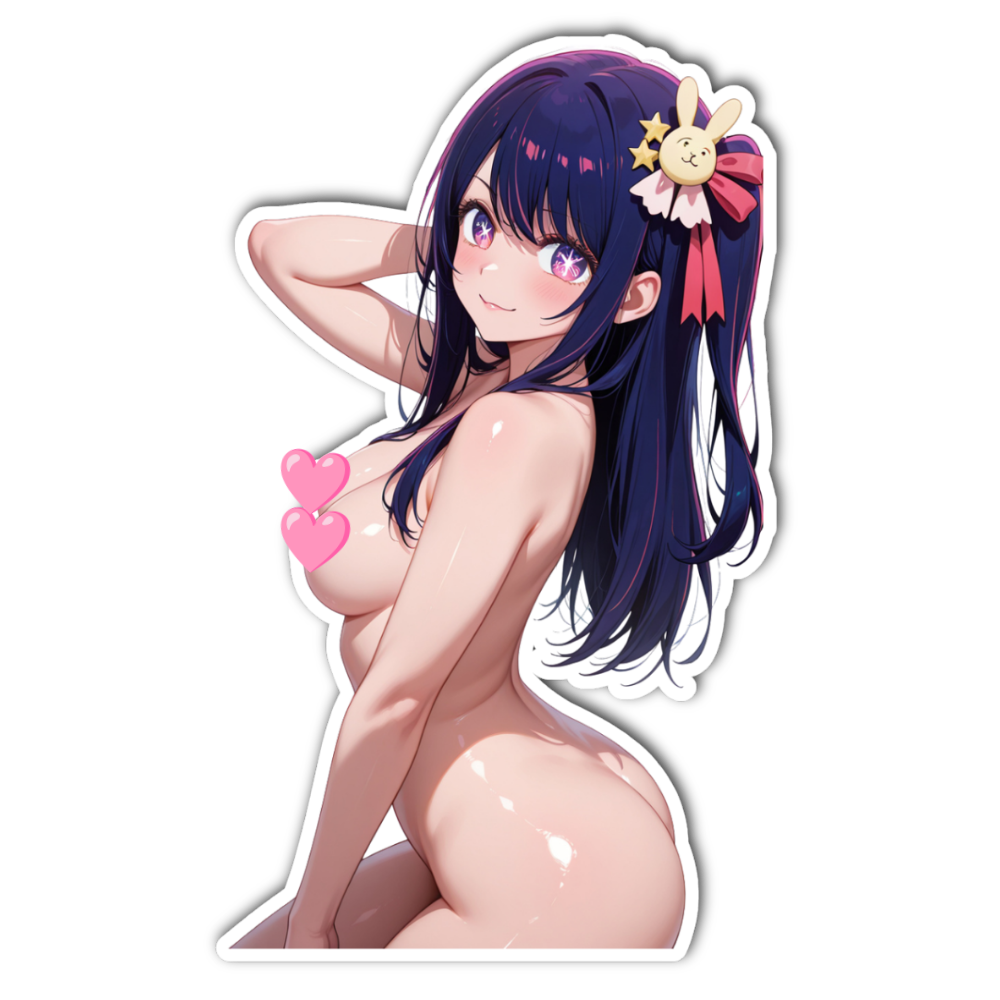 Ai Hoshino Flirty Waifu Sticker