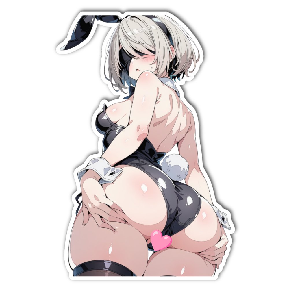 2B Thicc Bunny Suit Waifu Sticker