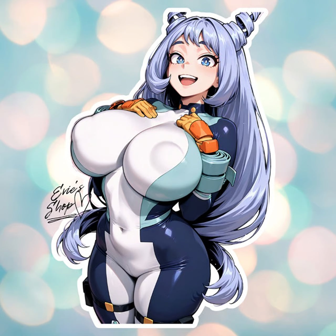 Nejire Hado Busty Kawaii Waifu Sticker