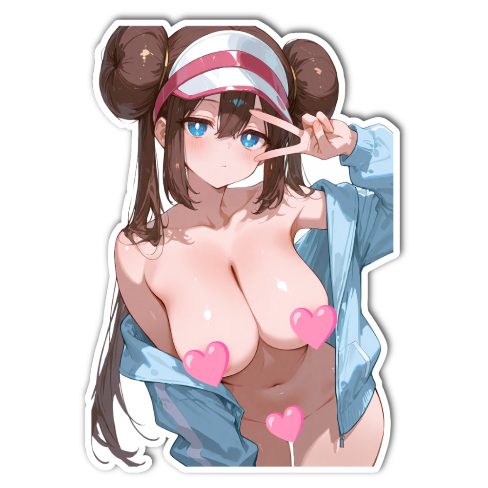 Rosa Peace Sign Waifu Sticker