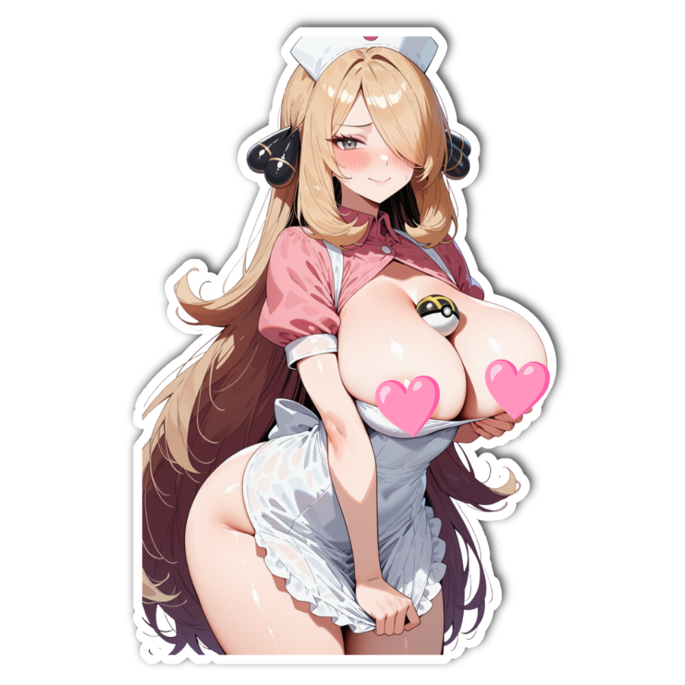 Nurse Cynthia Lewd Waifu Sticker