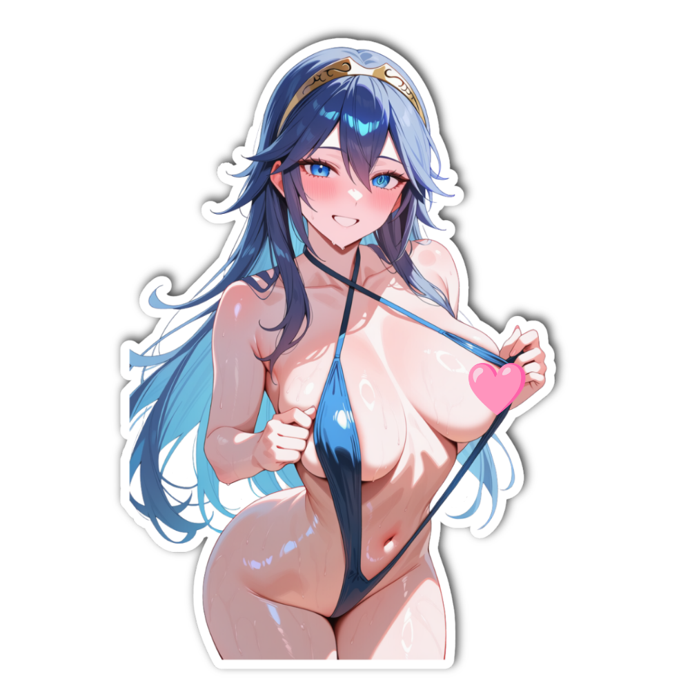 Lucina Blue Sling Bikini Waifu Sticker